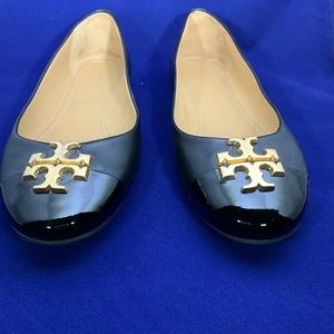 Tory Burch Ballet Flats, patent leather tip.